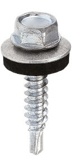 Self-drilling screw for making lap joints in steel sheets